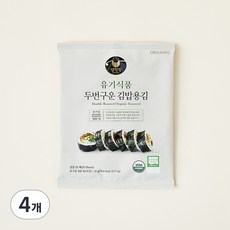 [만전김] 유기식품 구운 김밥김 22g(10매), 22g, 4개