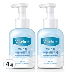 바세린 모이스처 버블 핸드워시, 500ml, 4개