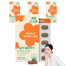 BB LAB 科研 日常鐵質維他命C&B補充錠, 60顆, 4盒