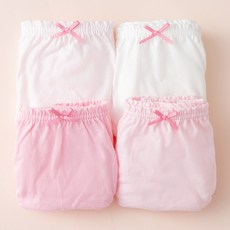 베이스알파에센셜 여아용 오가닉 무형광 순면 삼각 팬티 4p 이스알파에센셜 여아용 오가닉 무형광 순면 삼각 팬티 4p