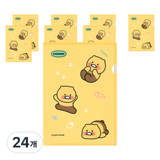 KAKAO FRIENDS Chunsik L型資料夾, 24個, 黃色