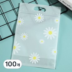 Mii Mii Party 情感可愛糖果袋手把拉鍊袋包裝袋, 100個, 雛菊花