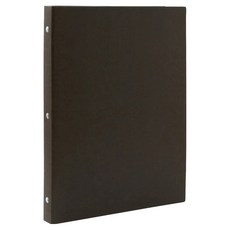 MUJI 無印良品 活頁資料夾 30孔 A4, 深灰, 1本