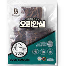 빈즈라이크 강아지 안심 간식, 오리, 300g, 1개 1개, 오리