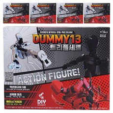 韓國 B&C 假人 13 DIY 球形關節可動人偶三重紅黑+白黑+全黑+6種武器+3個支架套裝, 5組