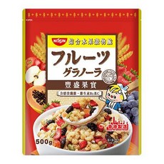 NISSIN 日清 豐盛果實綜合水果穀物脆 500g - 含膳食纖維、維生素B1及C，促進腸胃蠕動, 1包