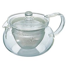 茶茶急須丸形茶壺, 450ml, 透明, 1個