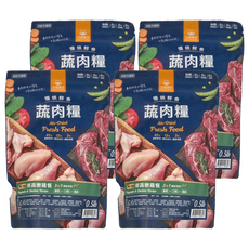 DOG CAT STAR 汪喵星球 慢烘鮮食蔬肉糧 鮮蔬嫩雞 犬用, 85%新鮮原肉+蔬果食材+機能保健, 雞肉, 0.5lb, 4包