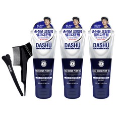 다슈 포맨 프리미엄 패스트 다운펌 10 100ml 브러쉬콤브 + 집게 + 장갑 + 펌지, 3개