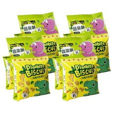 DiNOBiTE 恐龍咬蔬菜餅 80g,4包 - 趣味恐龍造型，酥脆蔬菜風味，獨立包裝方便攜帶, 4組