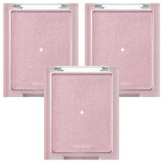 rom&nd 台灣公司貨 薄紗亮面高光打亮餅 5.5g, 02 月光面紗, 3個