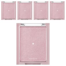 rom&nd 台灣公司貨 薄紗亮面高光打亮餅 5.5g, 02 月光面紗, 5個