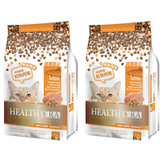HEALTHYERA 健康紀元 1歲以上成貓 挑嘴貓專用配方 乾飼料，添加益生菌，蔓越莓，鮭魚口味, 1kg, 2袋