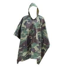 斗篷登山雨衣, 綠色 棕色