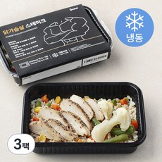 식스밀 닭가슴살 스테이크 (냉동), 345g, 3팩