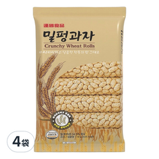 逢國食品 韓國 蜜糖麥香餅 110g x 4袋入, 傳統韓式風味, 酥脆口感, 4袋