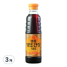 샘표 양조간장 501, 500ml, 3개