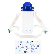 LocknLock 樂扣樂扣 兒童背帶水瓶, 藍色 ABF777BLU, 400ml, 1個