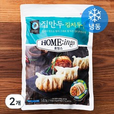 대상 호밍스 집만두 김치두부 (냉동), 1.2kg, 2개