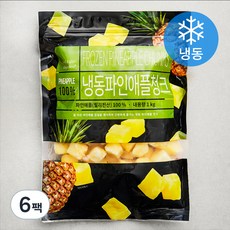 딜라잇가든 냉동 파인애플청크 필리핀산, 6팩, 1kg