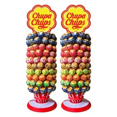 Chupa Chups 加倍佳 綜合棒棒糖塔 120支入, 1.32kg, 2組