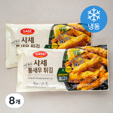 사세 바삭튀긴 통새우 튀김 (냉동), 300g, 8개