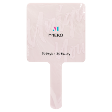 MEKO 獨特的你手拿鏡, 風格美妝設計款, 好握輕便易於隨身攜帶, 粉色, 1個