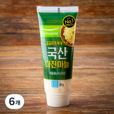 풀무원 튜브형 다진마늘, 80g, 6개