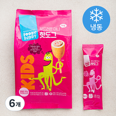 푸디버디 부드러운 미니 핫도그 6개입 (냉동), 300g, 6개