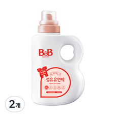 비앤비 섬유유연제 자스민 앤 로즈 본품, 1500ml, 2개