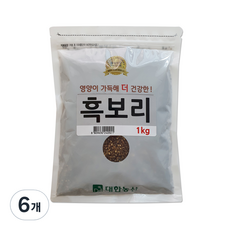 대한농산 흑보리, 1kg, 6개