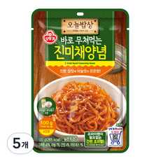 오뚜기 오늘밥상 진미채양념, 5개, 100g