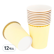 골드라인 파티컵 옐로우 240ml, 12세트 12박스