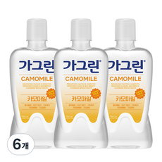 가그린 카모마일 구강청결제, 750ml, 6개