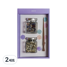 리로라 꽃차 선물세트, 수레국화 7g + 아카시아 7g+화차집게+쇼핑백+엽서, 2세트