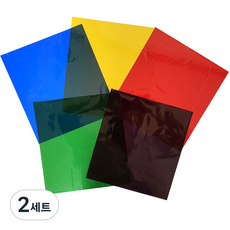 彩色包裝紙 5種組, 23 x 25 厘米, 2套