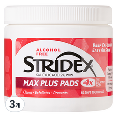 스트라이덱스 맥스 플러스 패드 180g, 3개, 55개입