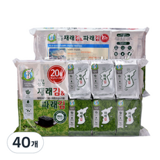 성경식품 지도표 재래식 성경식탁김 4g x 10p + 파래김 4g x 10p, 80g, 2개