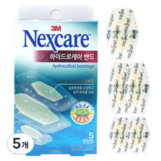 넥스케어 3M 하이드로케어 밴드 혼합형 5p, 5개