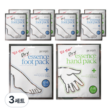 쁘띠페 드라이에센스 핸드 팩 5p + 풋 팩 5p, 3세트