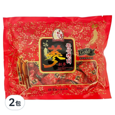 振興高麗人蔘 高麗紅蔘糖 200g 2包入, 獨立包裝 方便攜帶, 清新溫和口感, 2包