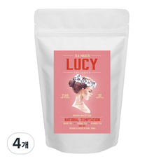 LUCY 로즈플라워 차 리필, 50g, 1개입, 4개