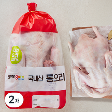 곰곰 국내산 통오리 (냉장), 2개, 2.2kg