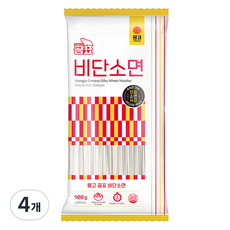 몽고 곰표 비단 소면, 900g, 4개