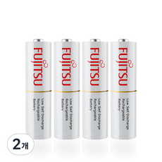 후지쯔 스탠다드 AA 충전지 2000mAh, 4개입, 2개