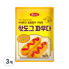 움트리 핫도그 파우다, 3kg, 3개