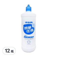 依必朗簡單任務浴廁亮光清潔劑，清新花香，高濃縮保新配方，中性配方，不含鹽酸, 1L, 12瓶