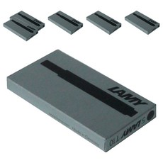 德國 LAMY T10鋼筆專用一次性墨水囊, 黑色, 30個