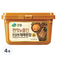 신송 짠맛을줄인 건강한 재래된장, 1kg, 4개