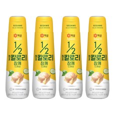 CJ BEKSUL 白雪 半卡路里芝麻沙拉醬, 245g, 4個